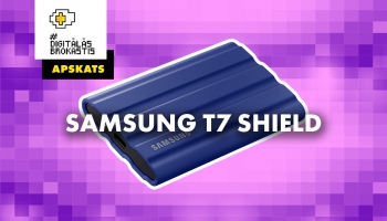 Ārējā cietā diska Samsung T7 Shield apskats
