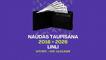 #576 | Naudas taupīšana, 2026 = 2016, LINLI