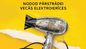 "Laiks šķirties!" Akcijā aicina atbildīgi šķirot elektrotehniku un rūpēties par vidi