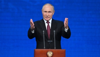 Putins uzrunā sola neatkāpties no kara Ukrainā