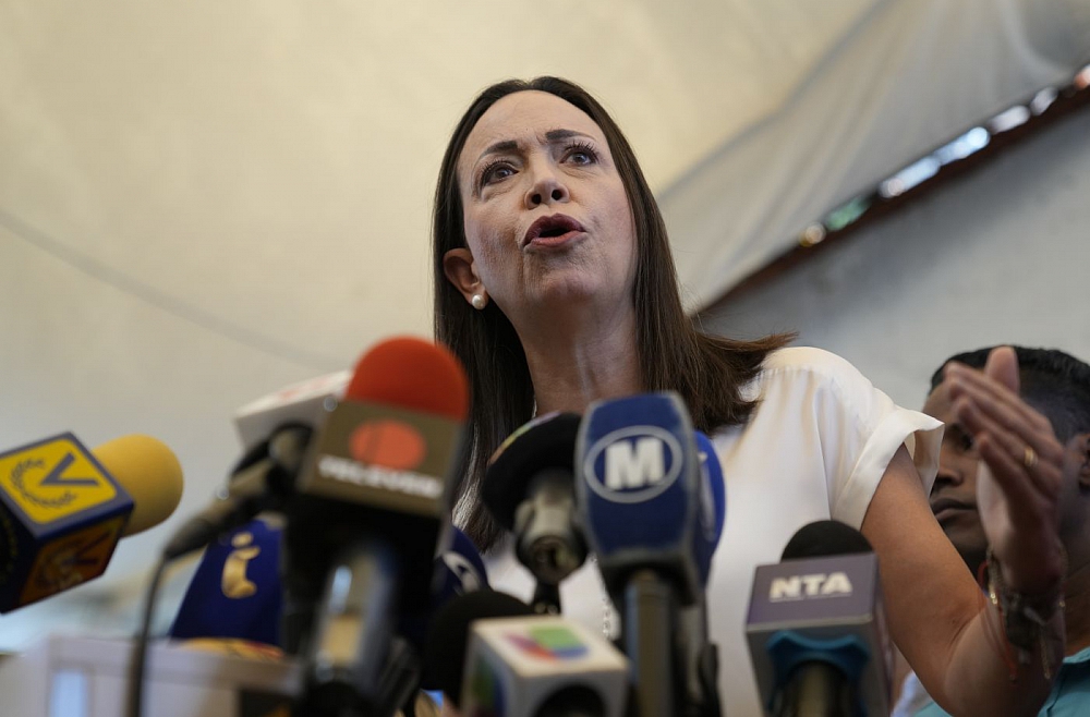 Nobela Miera prēmija piešķirta Venecuēlas opozīcijas līderei Marijai Korinai Mačado