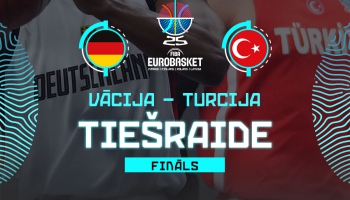 Tiešraide. Fināla spēle 2025. gada Eiropas čempionātā basketbolā