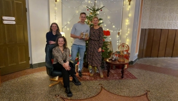 Terēze Gretere un Rīgas Saksofonu kvartets Georga Pelēča kantātē "Sniega šūpulī"