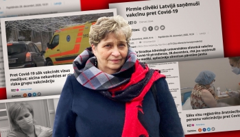 Ludmila Korlaša, medicīnas māsa, kura viena no pirmām Latvijā vakcinēja pret Covid-19