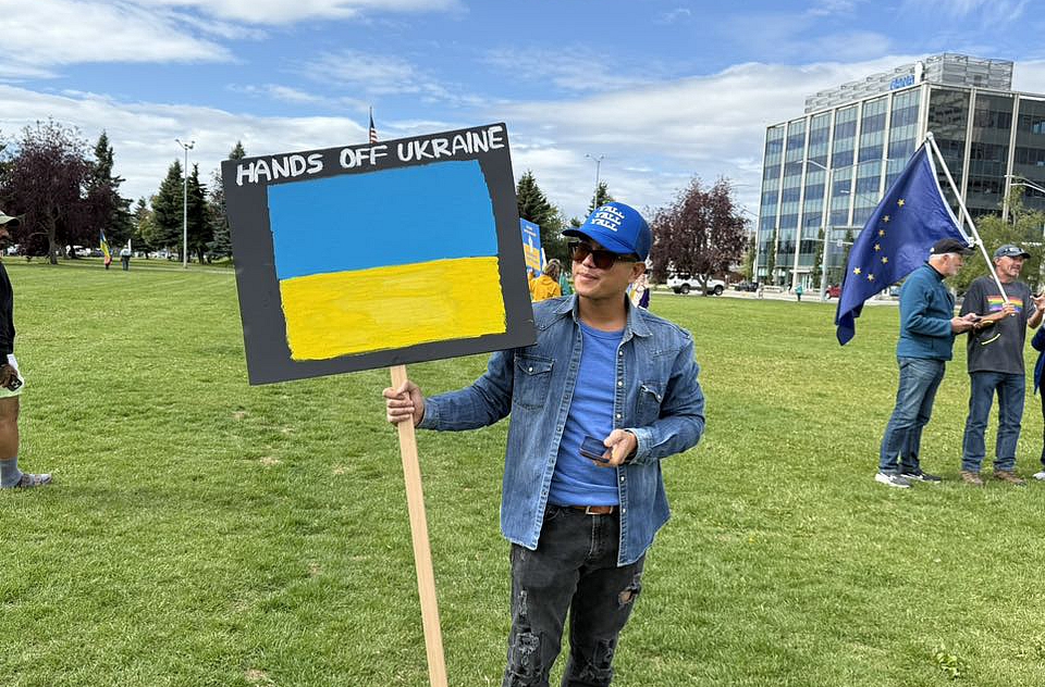Ukraina, Aļaska, Ankoridža, protesti