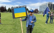 Ukraina, Aļaska, Ankoridža, protesti