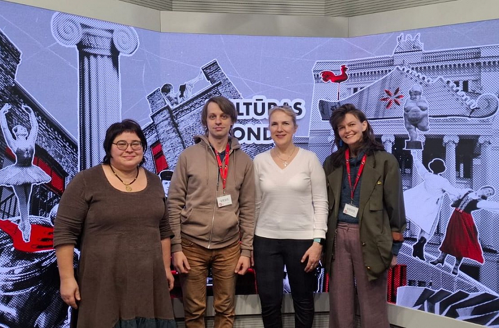 inga Pizāne (no labās), Džena Andersone, Mārtinš Pommers un Anda Buševica