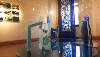 "Dauderos" skatāma vitrāžu un stikla skulptūru izstāde "Attēla gaisma"