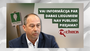 Re:Check: Vai informācija par dabas liegumiem nav publiski pieejama?