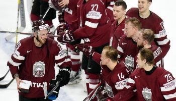 Latvijas hokejisti neslīgst atmiņās; gatavojas izšķirošajam mačam pret Vāciju
