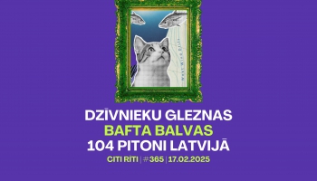 #365 | Dzīvnieku gleznas, BAFTA balvas, 104 pitoni Latvijā