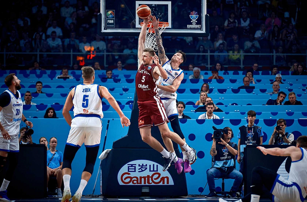 eurobasket Latvija-Čehija