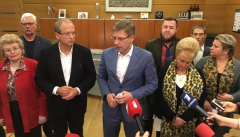 Ušakovs un Ameriks paziņo par kandidēšanu Eiropas Parlamenta vēlēšanās