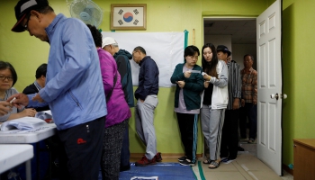 Dienvidkorejā norit prezidenta vēlēšanas