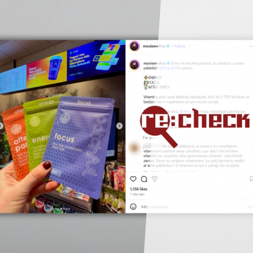 Re:check: Vai tiešām vitamīnu plāksteri uzlabo pašsajūtu un palīdz pret UDHS