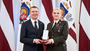Pulkvežleitnante Anita Pizele - Zemessardzes 46. kājnieku bataljona komandiere