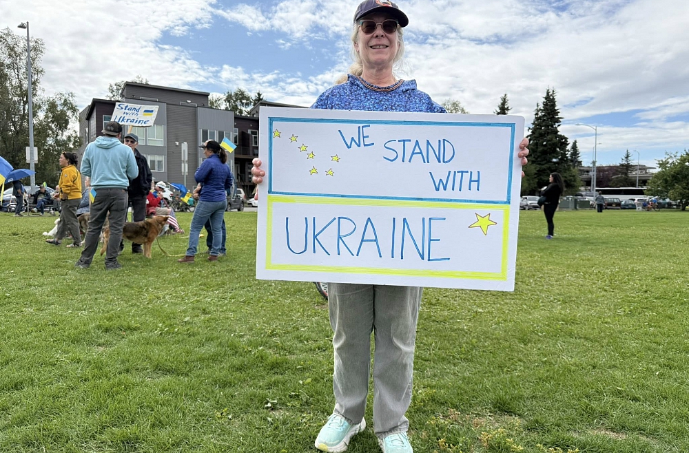 Ukraina, Aļaska, Ankoridža, protesti