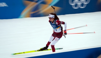 Volfa sasniedz Latvijas otro visu laiku labāko rezultātu olimpiskajā sieviešu biatlonā