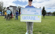 Ukraina, Aļaska, Ankoridža, protesti