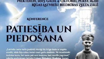 Konference "Patiesība un piedošana". Boļeslavam Sloskānam - 120