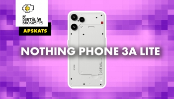 Viedtālruņa "Nothing Phone 3a Lite" apskats