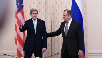 Cerībā mazināt domstarpības par situāciju Sīrijā Kerijs Maskavā tiekas ar Putinu