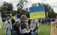 Ukraina, Aļaska, Ankoridža, protesti