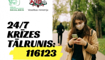 Latvijā sāk darboties jauns bezmaksas krīzes tālrunis - 116 123