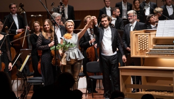 Iveta Apkalna un Berlīnes "Konzerthaus" simfoniskais orķestris Lielajā ģildē