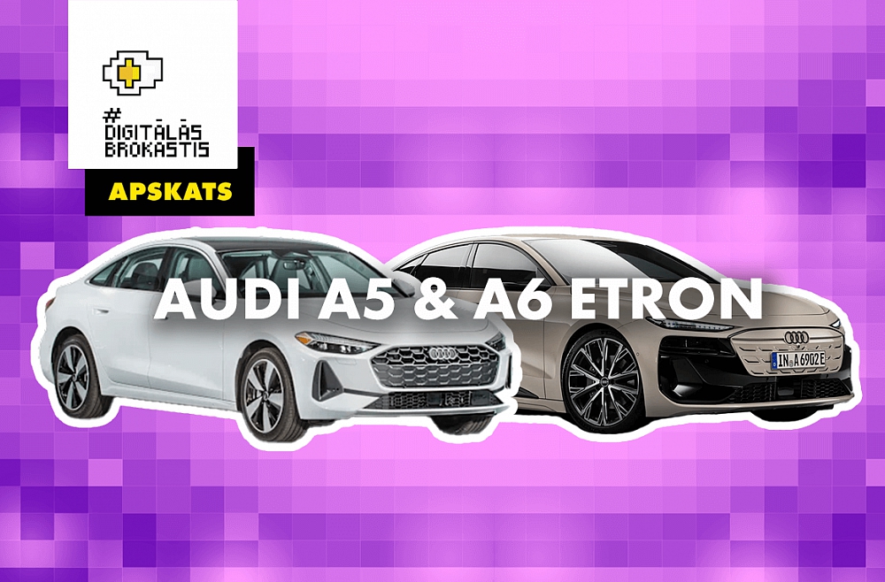 Automašīnu Audi A5 un A6 e-tron apskats