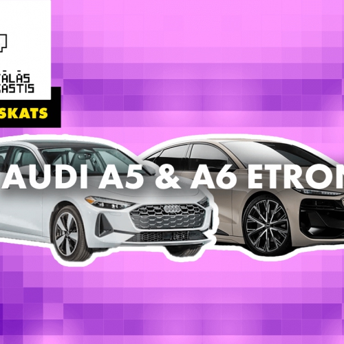 Automašīnu Audi A5 un A6 e-tron apskats
