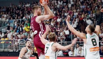 Šovakar Latvijas basketbolisti "Eurobasket 2025" astotdaļfinālā tiekas ar Lietuvas izlasi