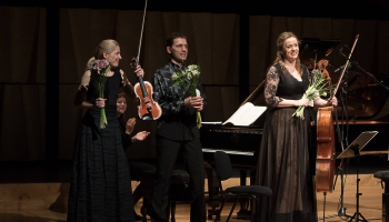 "Trio Palladio" - Eva Bindere, Kristīne Blaumane un Reinis Zariņš - koncertzālē "Cēsis"