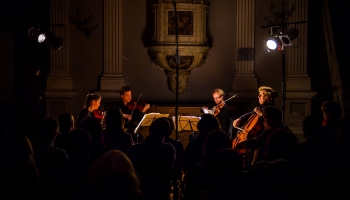 Pētera Vaska Ceturtais stīgu kvartets festivālā "Arēna" Rīgas Reformātu baznīcā, 2016