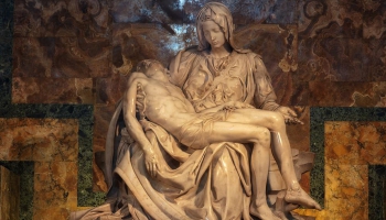 26. augusts. Mikelandželo saņem pasūtījumu skulptūrai "Pieta"