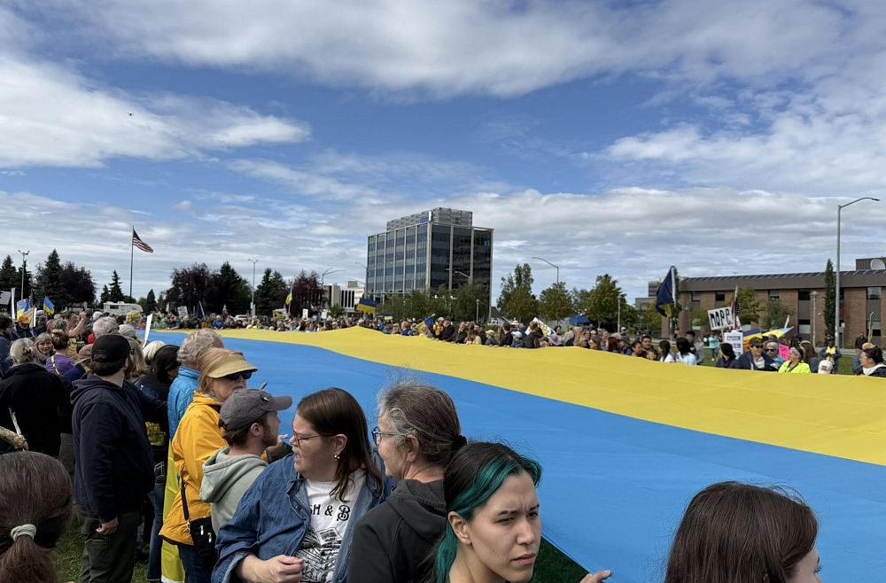 Ukraina, Aļaska, Ankoridža, protesti