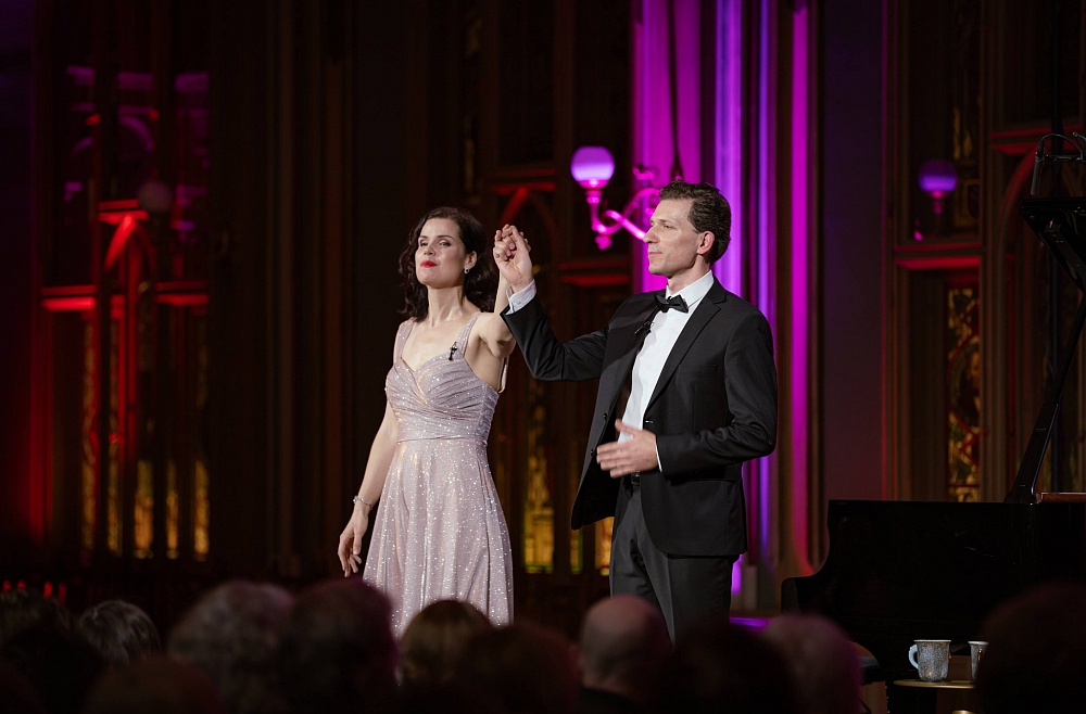 Zanda Švēde un Reinis Zariņš Mazajā ģildē