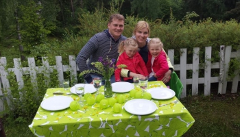 Gardas un veselīgas pusdienas gatavo Dinvaldu ģimene Norvēģijā