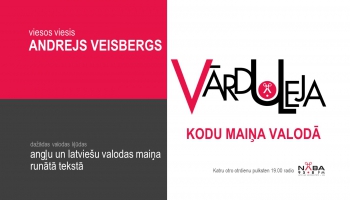 Kodu maiņa valodā. Viesos Andrejs Veisbergs