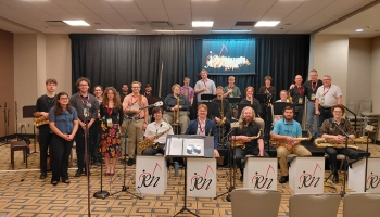 Par viesošanos ASV lielākajā džeza pedagogu konferencē stāsta Indriķis Veitners