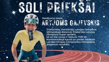 A. Gajevskis - par augstskolas izvēli un saspringto treniņu grafiku triatlonā