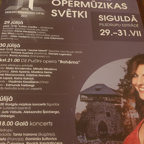 Siguldas Opermūzikas svētku kulminācija – Pučīni “Bohēma” ar Maiju Kovaļevsku