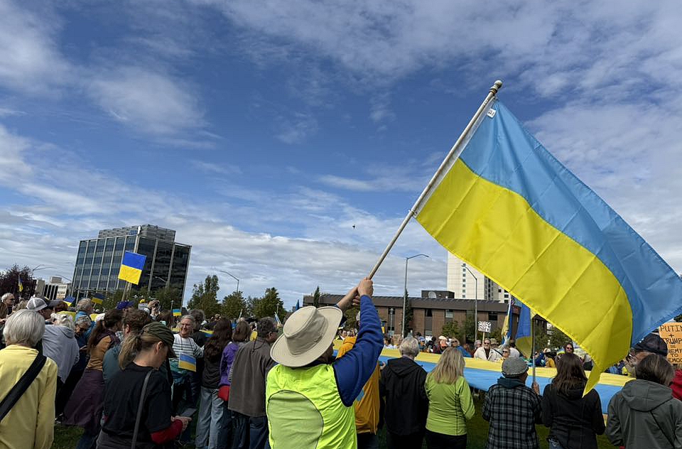 Ukraina, Aļaska, Ankoridža, protesti