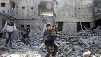 Uzstāj uz 30 dienu pamieru bombardētajā Damaskas pievārtē