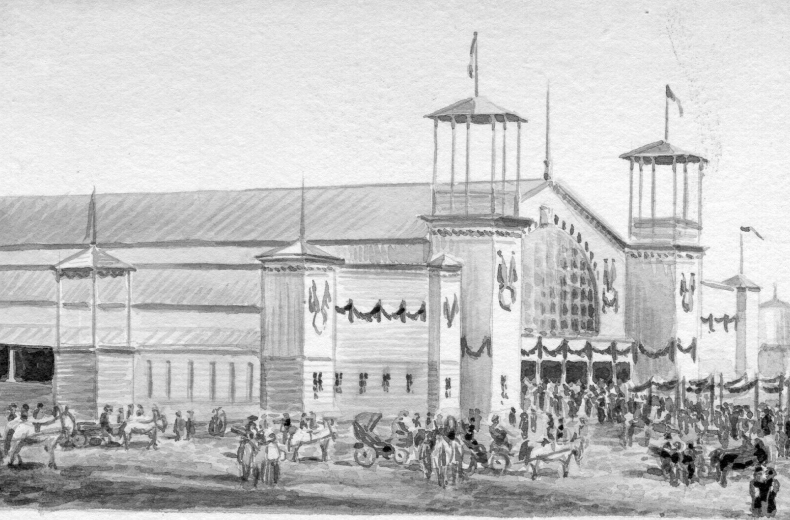 Dziesmusvētku koka svētku nams Jelgavā, arhitekts Konstantīns Pēkšēns, 1895