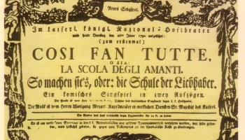 26. janvāris. Pirmizrāde V.A. Mocarta operai „Così fan tutte”