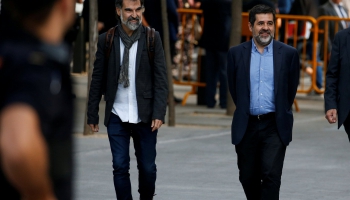 Katalonijā arestē neatkarības atbalstītāju līderus