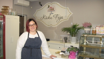 Laura Nikolovska - kūku cepēja un kafejnīcas "Kūku feja" saimniece Madonā