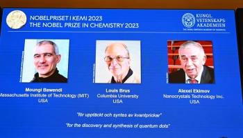 Nobela prēmija ķīmijā piešķirta pētījumiem par kvantu punktu pielietošanu zinātnē