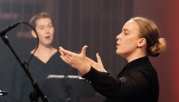 Dānijas Nacionālais vokālais ansamblis un diriģente Anastasija Kildiša Kopenhāgenā, 2025